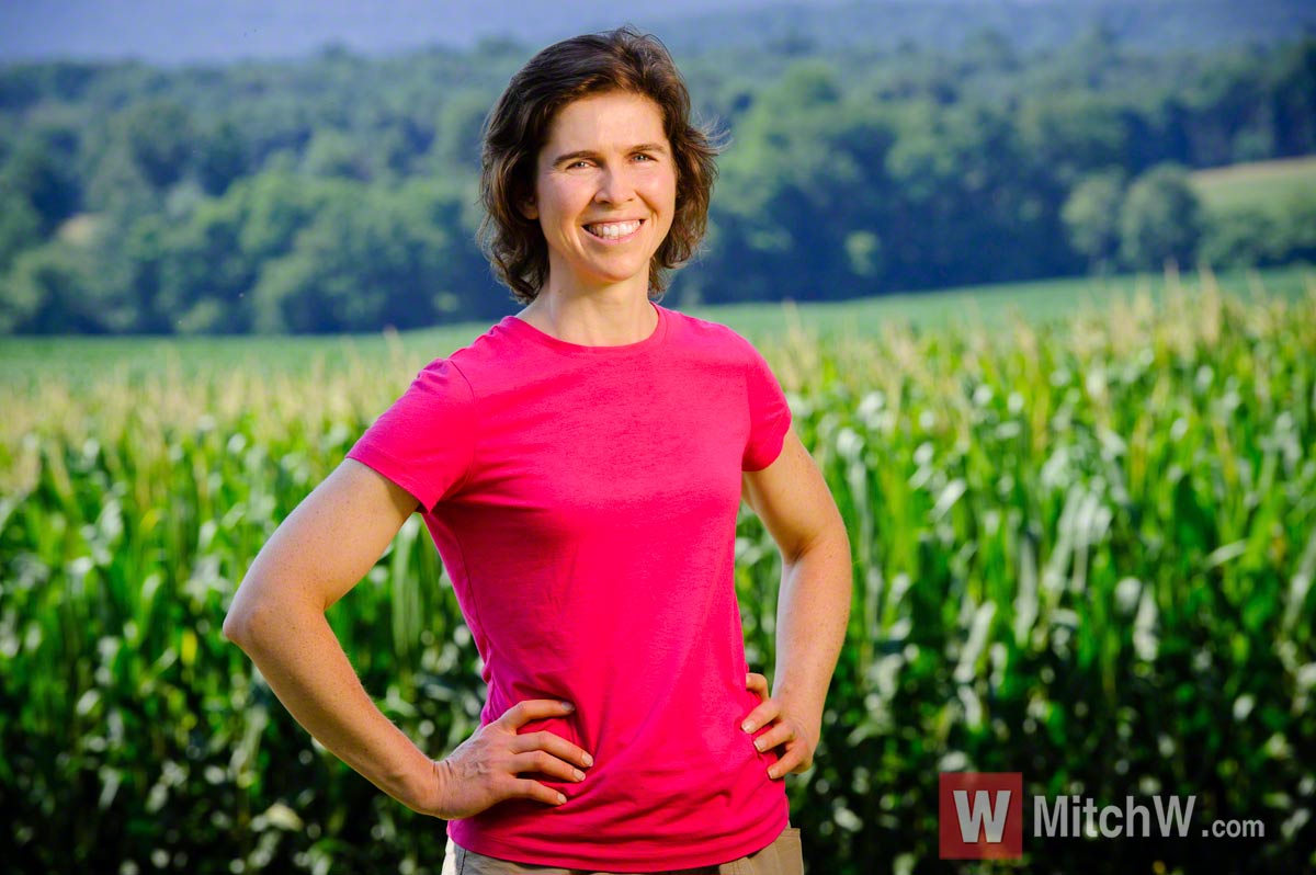 female dairy farmer